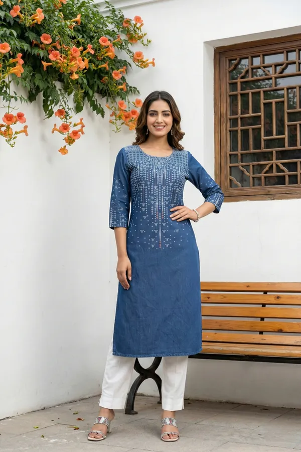 Stylish_Blue_Denim_Ethnic_Round_Neck_Long_Kurti