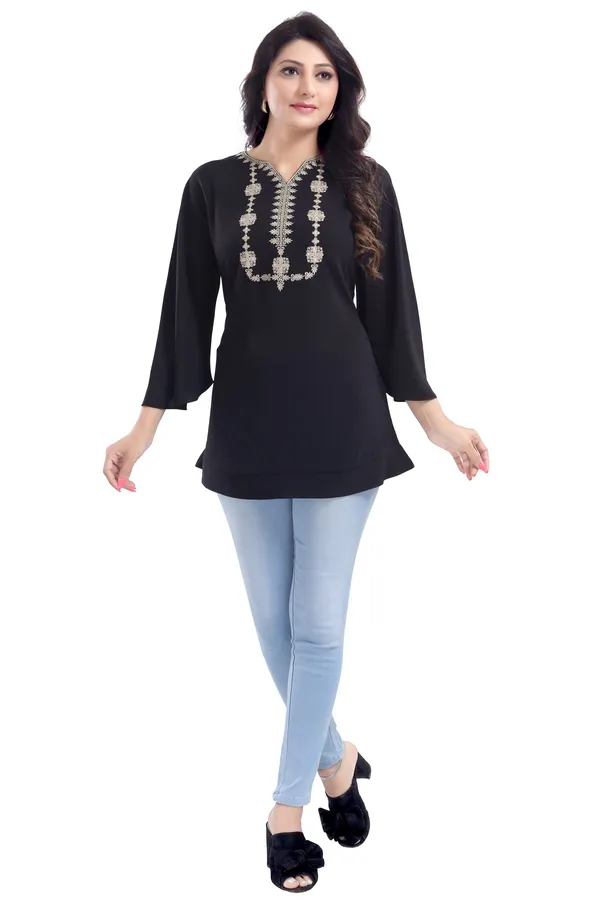 BEAUTIFUL_BLACK_CREPE_FABRIC_WOMEN_TUNIC_TOP_WITH_EMBROIDERY_WORK
