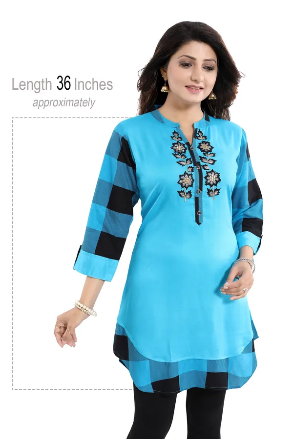 Rayon_Designer_Embroidery_Tunic_for_Girls_and_Women