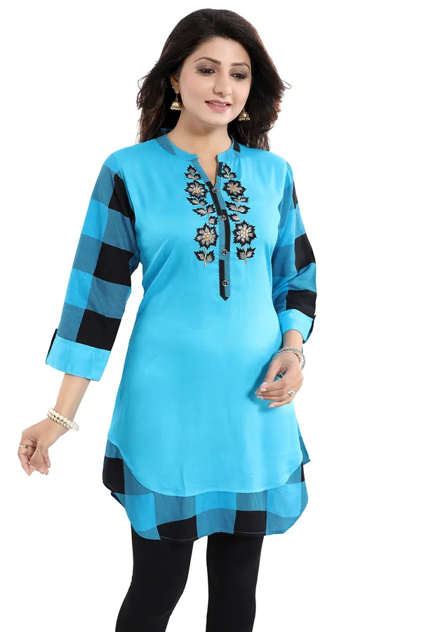 Rayon_Designer_Embroidery_Tunic_for_Girls_and_Women