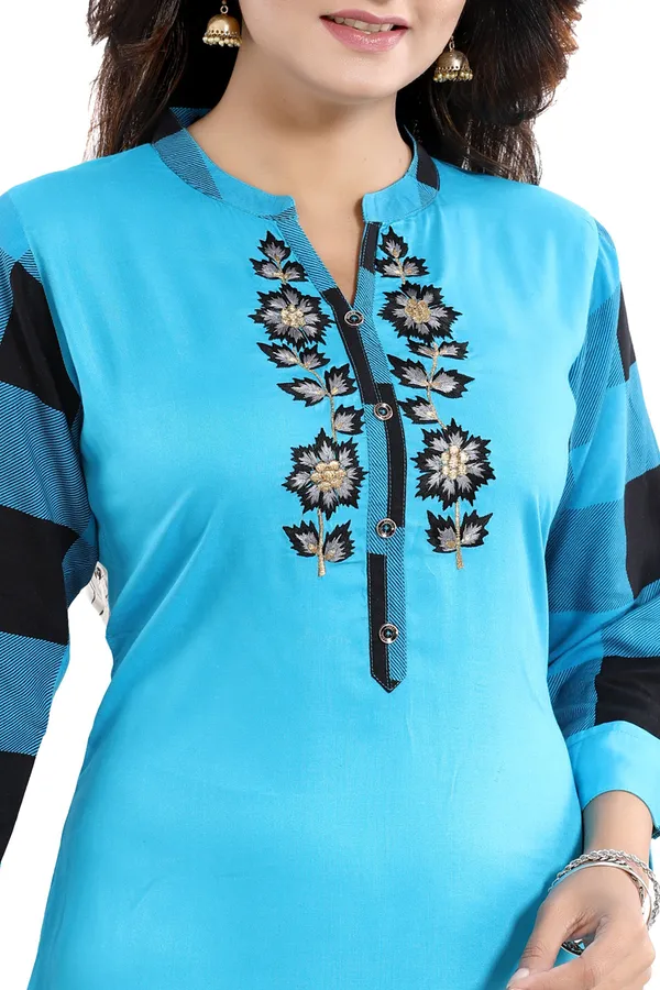 Rayon_Designer_Embroidery_Tunic_for_Girls_and_Women