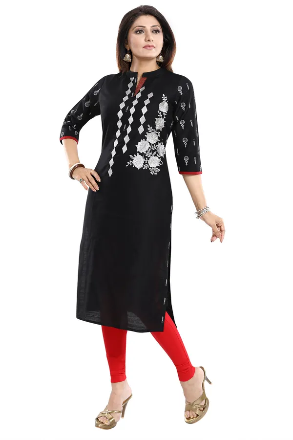 DESIGNER_LONG_RAW_SILK_EMBROIDERY_KURTI