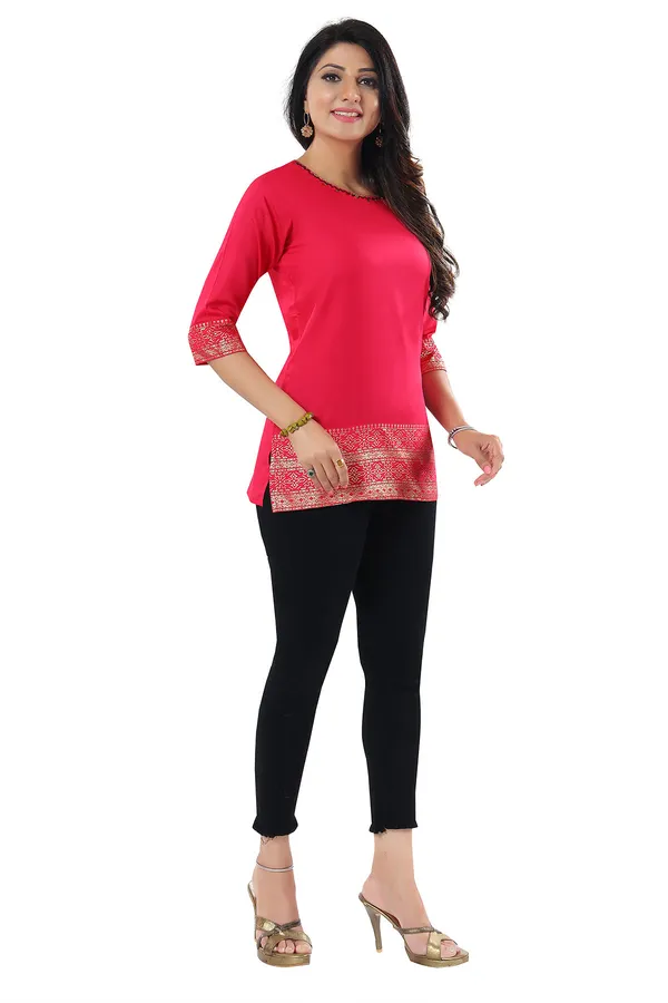 Rich_Look_Rayon_Cotton_Short_Kurti_for_Girls