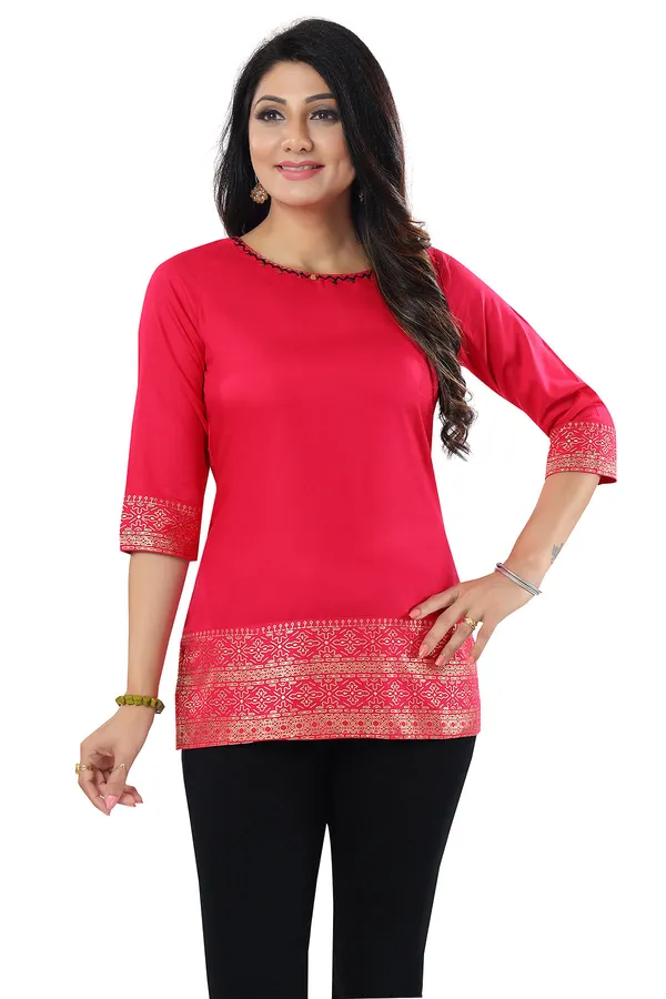 Rich_Look_Rayon_Cotton_Short_Kurti_for_Girls