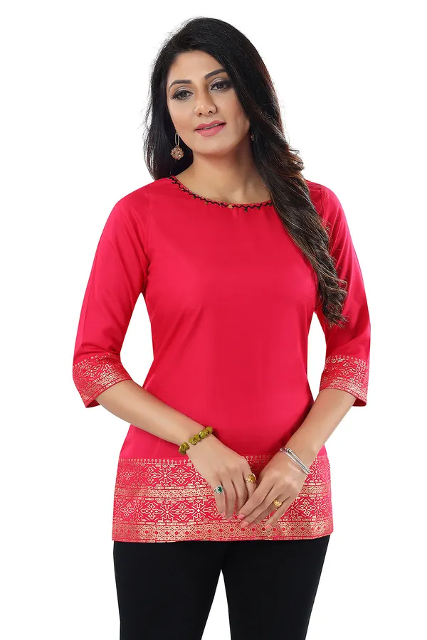 Rich_Look_Rayon_Cotton_Short_Kurti_for_Girls