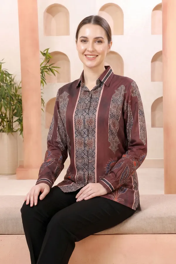 Royal_Maroon_Modal_Silk_Printed_Shirt_Style_Tunic_Top_for_Women