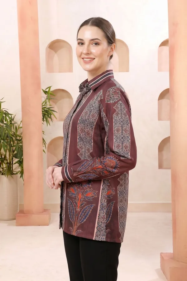 Royal_Maroon_Modal_Silk_Printed_Shirt_Style_Tunic_Top_for_Women