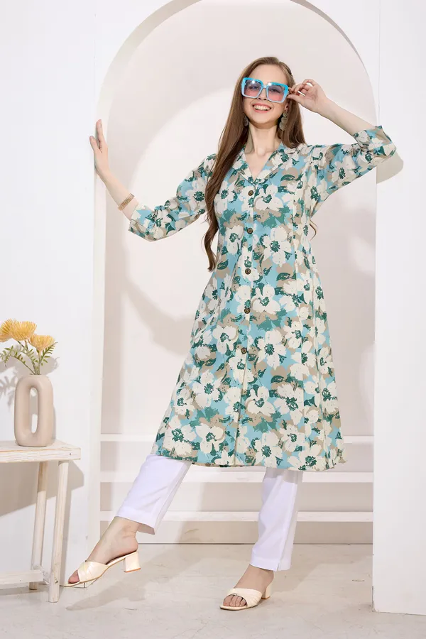Rama_Green_Linen_Cotton_Princess_Cut_Long_Kurta_For_Women