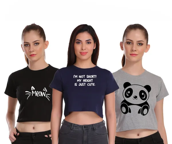Combo_Crop_Top_Pack_-_Meow,_Panda_&_Short_But_Cute_(Set_of_3)__Black/Grey/Navy