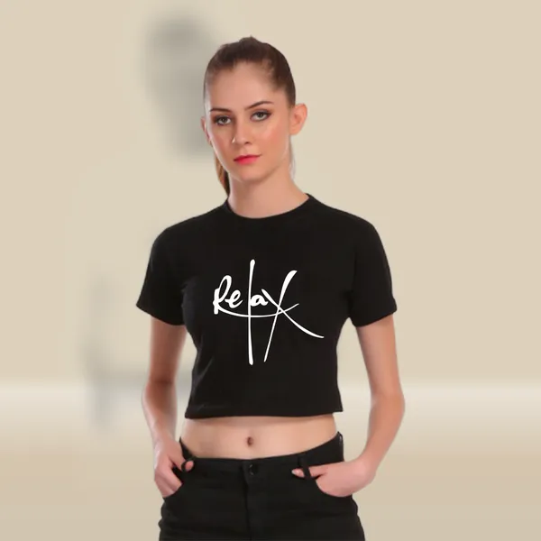 Black_Cotton_Relax_Graphic_Printed_Crop_Top_For_Women