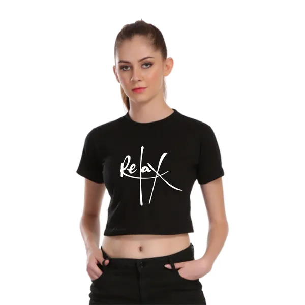 Black_Cotton_Relax_Graphic_Printed_Crop_Top_For_Women