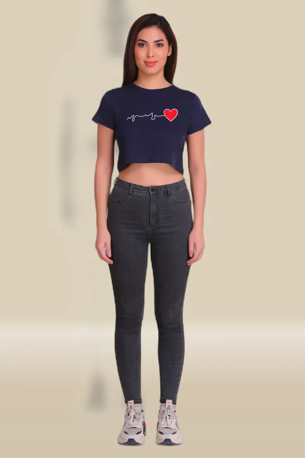 Navy_Cotton_Heart_Beat_Graphic_Printed_Crop_Top_For_Women