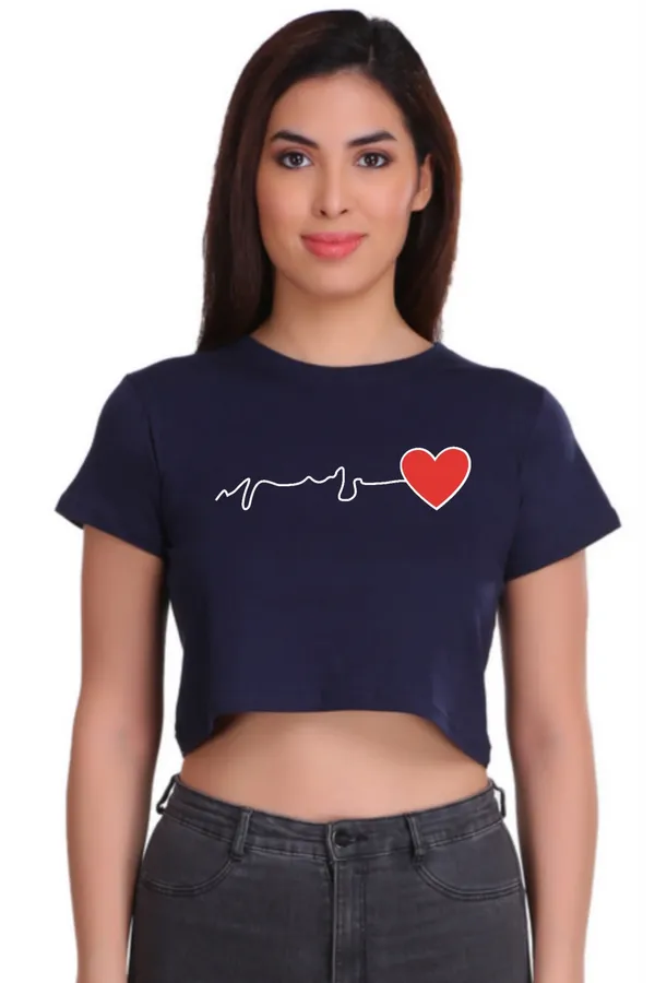 Navy_Cotton_Heart_Beat_Graphic_Printed_Crop_Top_For_Women