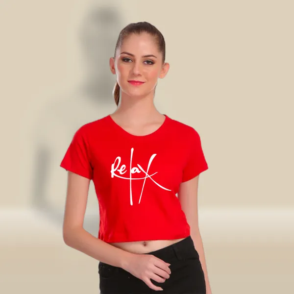 Red_Cotton_Relax_Graphic_Printed_Crop_Top_For_Women