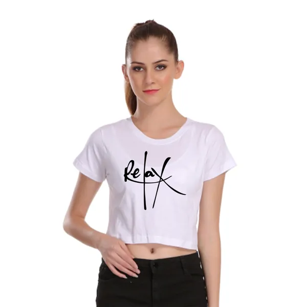 White_Cotton_Relax_Graphic_Printed_Crop_Top_For_Women