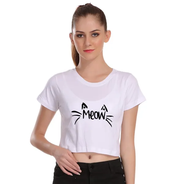 White_Cotton_Meow_Graphic_Printed_Crop_Top_For_Women