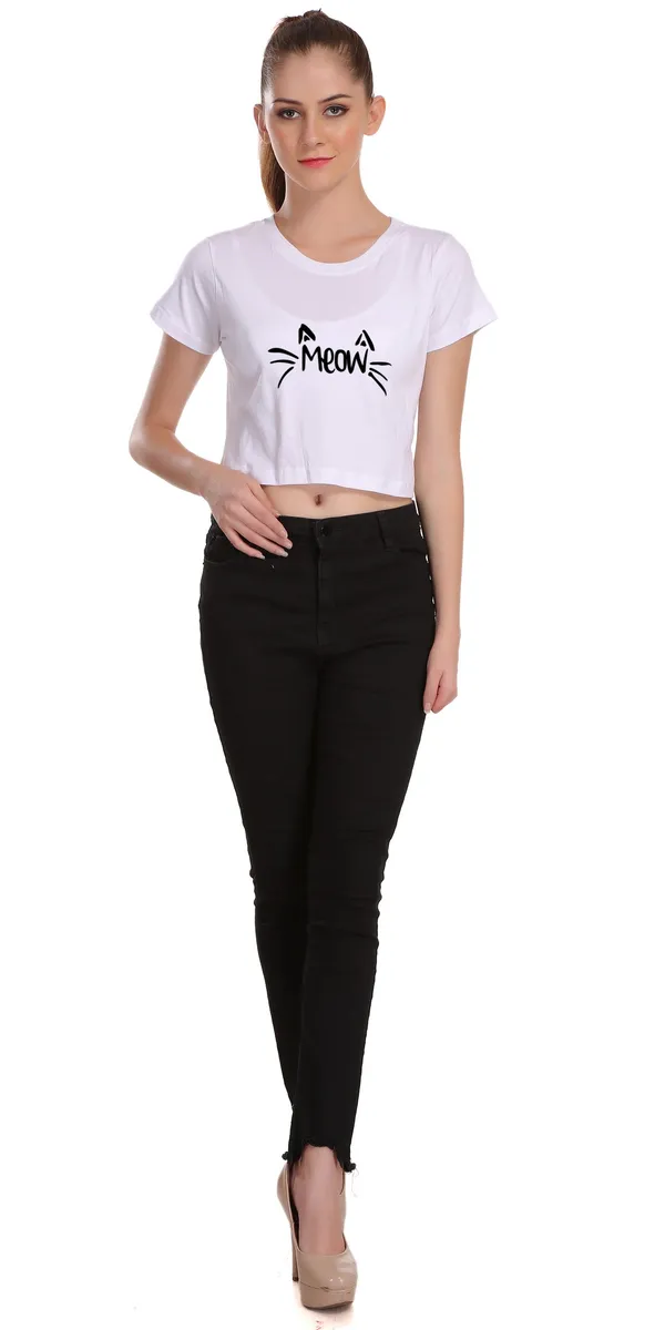 White_Cotton_Meow_Graphic_Printed_Crop_Top_For_Women