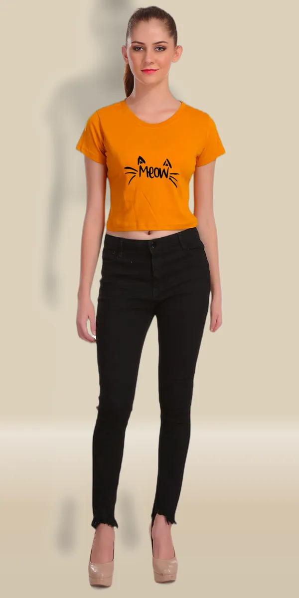 Yellow_Cotton_Meow_Graphic_Printed_Crop_Top_For_Women