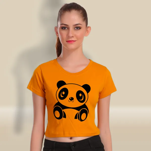 Yellow_Cotton_Cute_Panda_Graphic_Printed_Crop_Top_For_Women