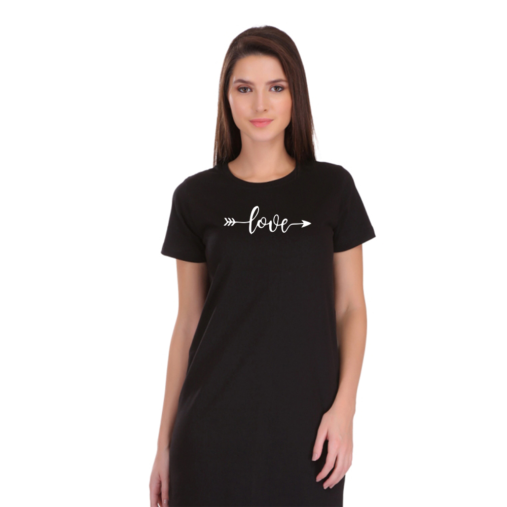 Black_Cotton_Love_Printed_Long_T-Shirt_For_Women