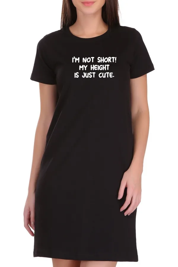 Black_Cotton_Short_But_Cute_Printed_Long_T-Shirt_For_Women