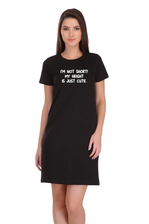 Black_Cotton_Short_But_Cute_Printed_Long_T-Shirt_For_Women