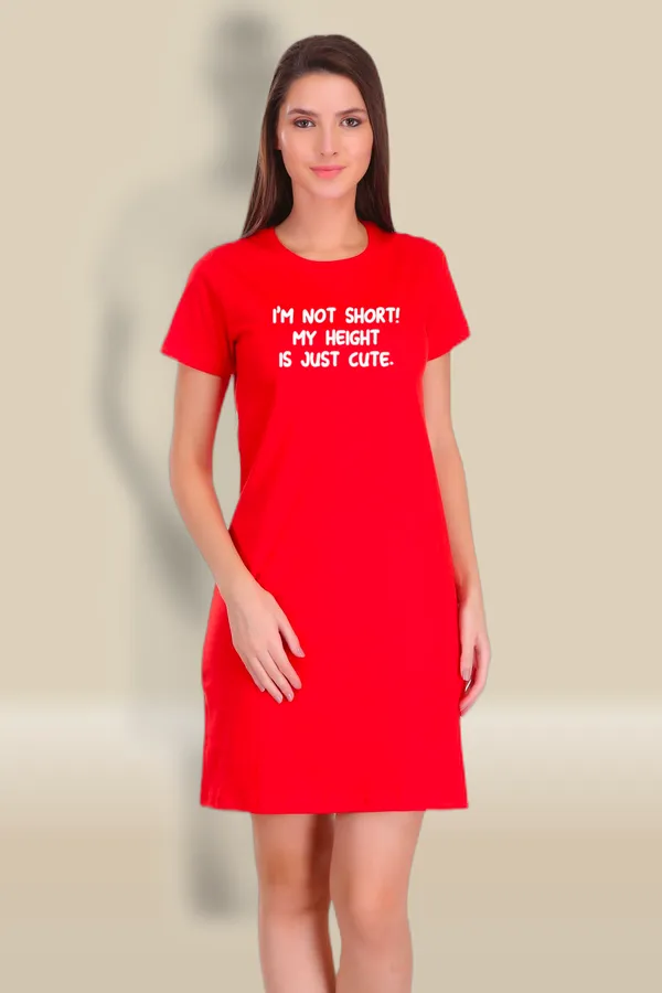 Red_Cotton_Short_But_Cute_Printed_Long_T-Shirt_For_Women