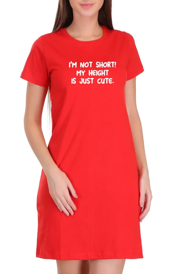 Red_Cotton_Short_But_Cute_Printed_Long_T-Shirt_For_Women
