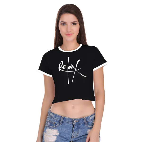 Black_Cotton_Relax_Printed_Ringer_Crop_Top_For_Women