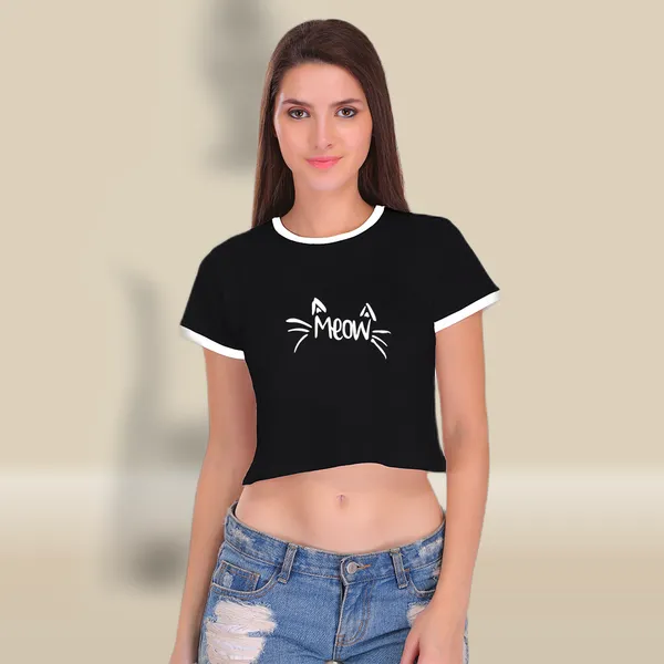 Black_Cotton_Meow_Printed_Ringer_Crop_Top_For_Women
