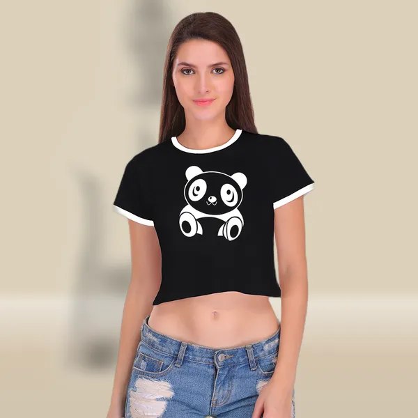 Black_Cotton_Cute_Panda_Printed_Ringer_Crop_Top_For_Women