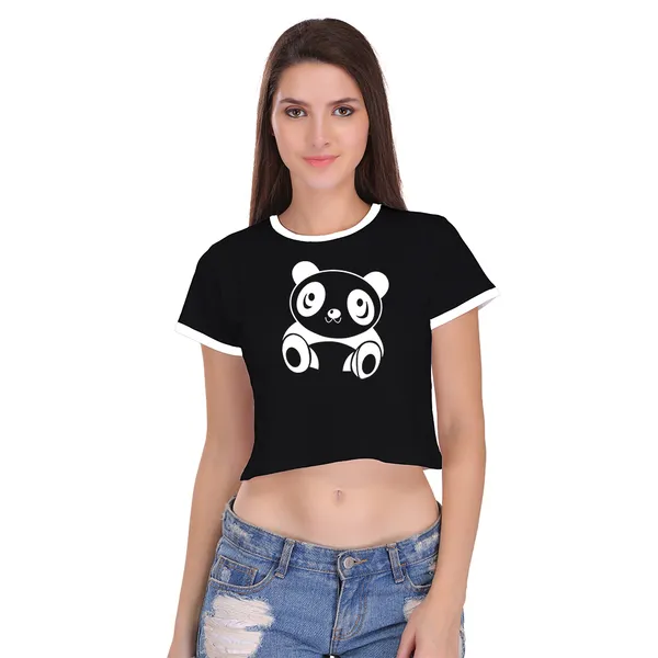 Black_Cotton_Cute_Panda_Printed_Ringer_Crop_Top_For_Women