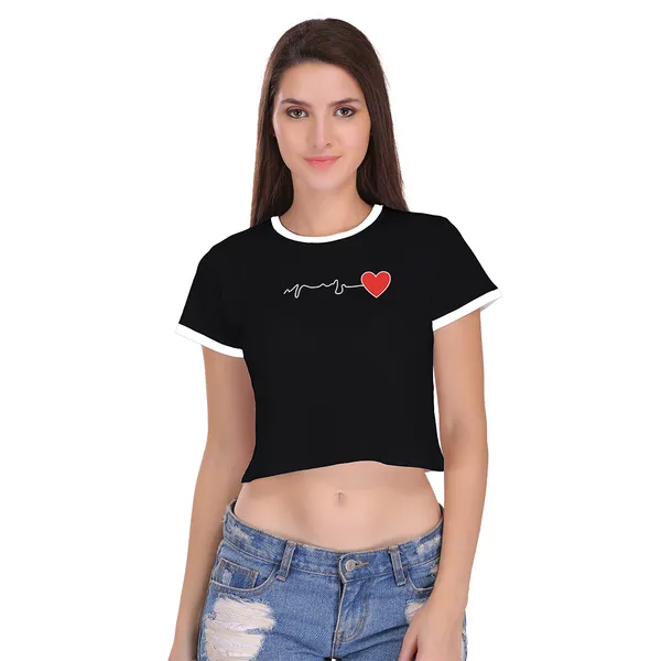 Black_Cotton_Heart_Beat_Printed_Ringer_Crop_Top_For_Women
