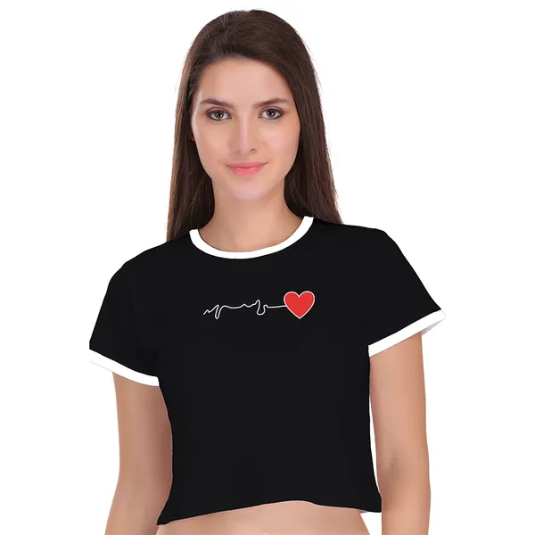 Black_Cotton_Heart_Beat_Printed_Ringer_Crop_Top_For_Women