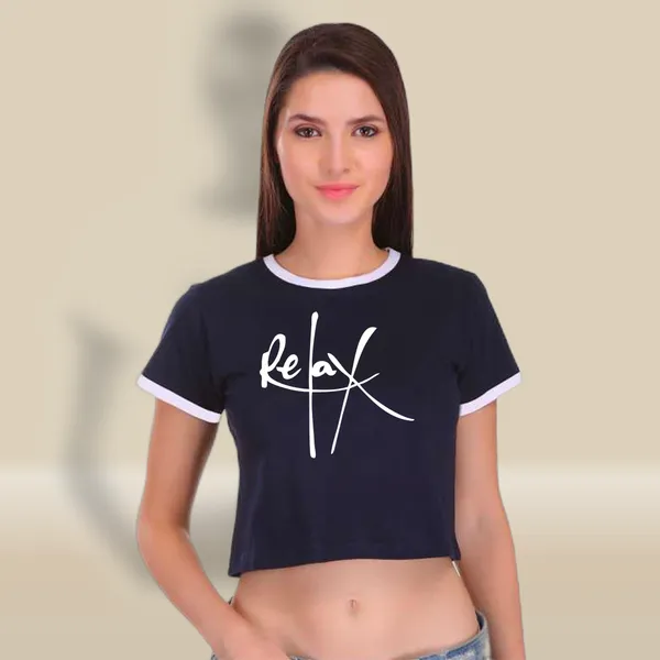 Navy_Blue_Cotton_Relax_Printed_Ringer_Crop_Top_For_Women