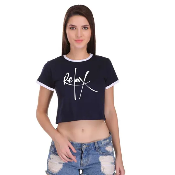Navy_Blue_Cotton_Relax_Printed_Ringer_Crop_Top_For_Women