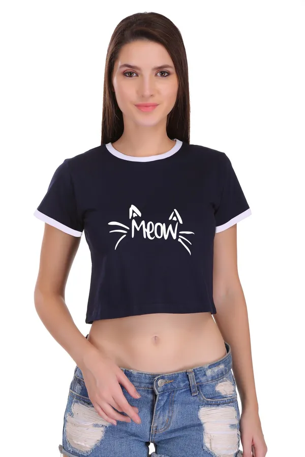 Navy_Blue_Cotton_Meow_Printed_Ringer_Crop_Top_For_Women