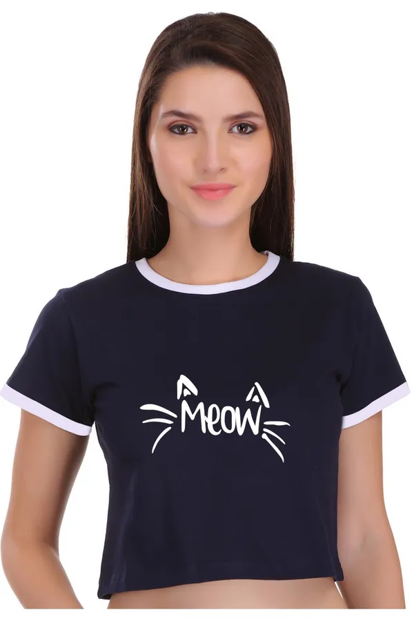 Navy_Blue_Cotton_Meow_Printed_Ringer_Crop_Top_For_Women