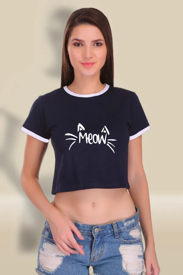 Navy_Blue_Cotton_Meow_Printed_Ringer_Crop_Top_For_Women