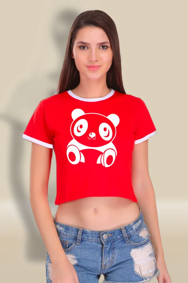 Red_Cotton_Cute_Panda_Printed_Ringer_Crop_Top_For_Women