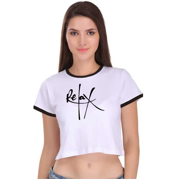 White_Cotton_Relax_Printed_Ringer_Crop_Top_For_Women
