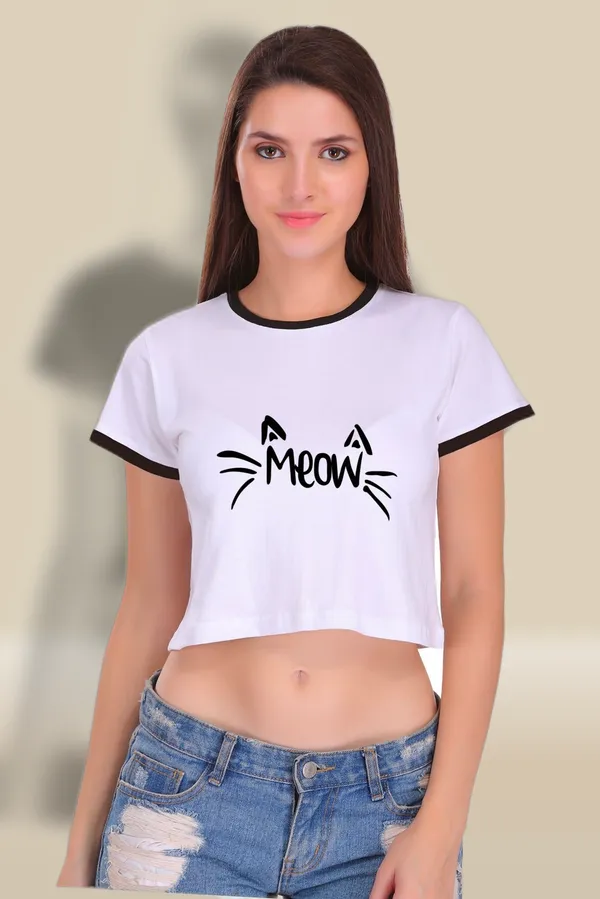 White_Cotton_Meow_Printed_Ringer_Crop_Top_For_Women