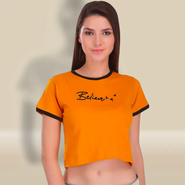 Yellow_Cotton_Believe_Printed_Ringer_Crop_Top_For_Women