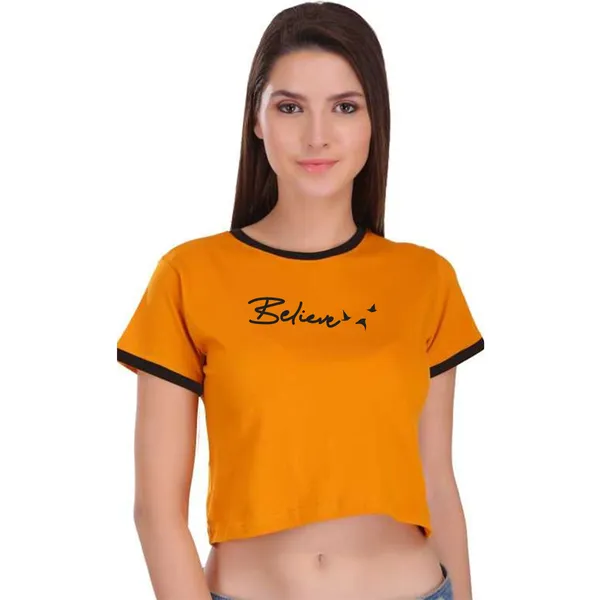 Yellow_Cotton_Believe_Printed_Ringer_Crop_Top_For_Women
