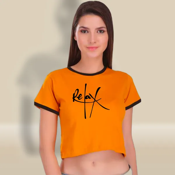 Yellow_Cotton_Relax_Printed_Ringer_Crop_Top_For_Women