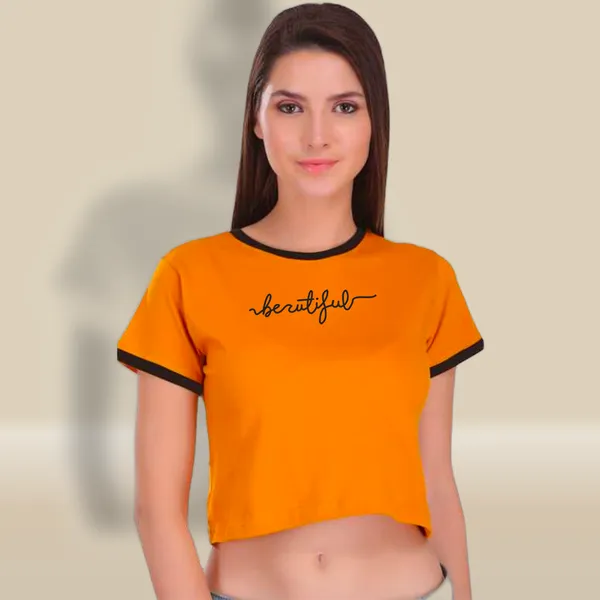 Yellow_Cotton_Beautiful_Printed_Ringer_Crop_Top_For_Women