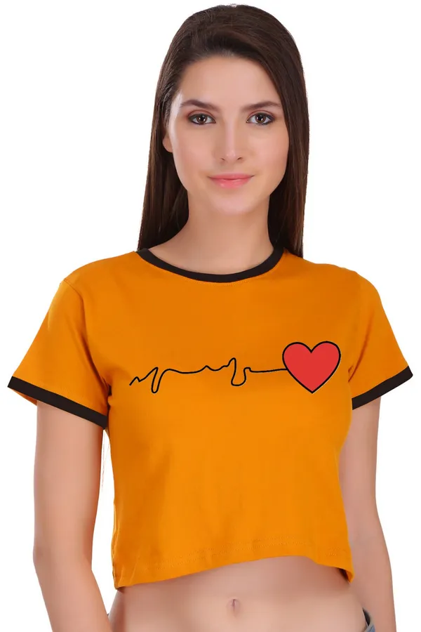 Yellow_Cotton_Heart_Beat_Printed_Ringer_Crop_Top_For_Women