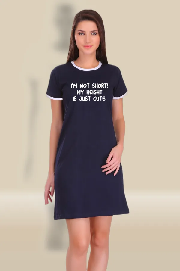 Navy_Blue_Cotton_Short_But_Cute_Printed_Ringer_Long_T-Shirt_For_Women