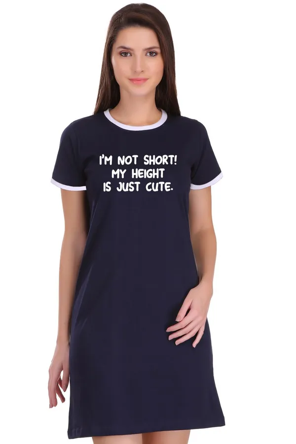 Navy_Blue_Cotton_Short_But_Cute_Printed_Ringer_Long_T-Shirt_For_Women