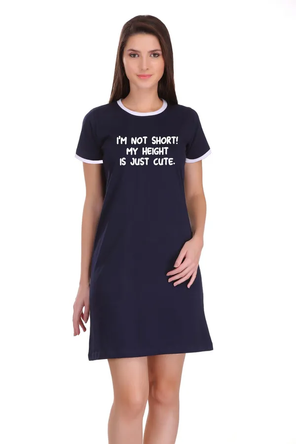 Navy_Blue_Cotton_Short_But_Cute_Printed_Ringer_Long_T-Shirt_For_Women
